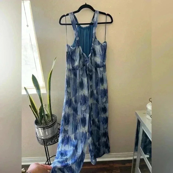 AQUA Tie Back Printed Jumpsuit - 100% Exclusive Bloomingdales - XL - NWT! - Picture 4 of 7